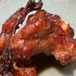 礒田 - スッポンの付け焼きのドアップ。薬味は土佐酢です