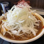 ラーメン南の - 汁なし麻婆麺玉ねぎトッピング