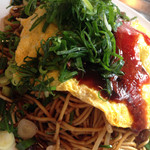 あすれ甲南堂 - 九条ねぎと牛すじのそば焼き