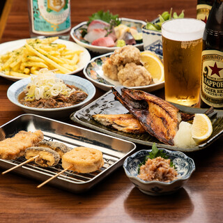 《飲み放題付き》9品コースがおすすめ！人気メニューを満喫