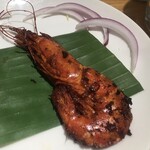 ケララキッチン - クットゥのトッピング用に注文した有頭エビ(¥220)が一番最後に到着