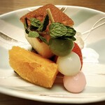 遊季の里 - 果物　三色団子　養老地酒ケーキ