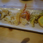 蕎房 猪口屋 - 天ぷら盛り合わせ