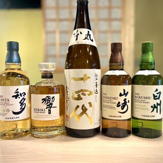 フリーフローにプレミアムなお酒を取り揃えております。