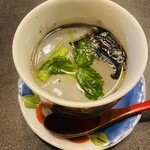 酒膳 日野 - イカ墨茶碗蒸し
