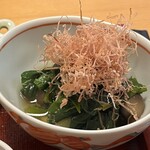 小文字 久芽乃 - ほうれん草お浸し