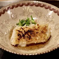 目黒 ながもと - 甘鯛松笠焼き 芹と蛤のお浸し