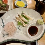 佐竹旅館 - お刺身。