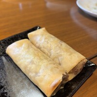 中国料理 「王朝」 ヒルトン東京 - 豚肉、蟹肉と海老入り春巻＠1,000円