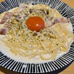 EAT BOX - 群馬県直送‼高崎だるま生パスタ×青森県津軽まっか卵カルボナーラ1200円