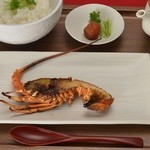 伊勢海老の干物のお食事