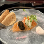 表参道うかい亭 - タスマニアサーモンとキャビア