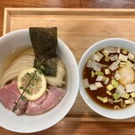 ユナイテッド ヌードル アメノオト - 味玉昆布水つけめん醤油