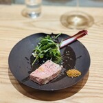 尾山台 山田 - ルッコラ 水茄子 タルティーボ(チコリの一種)