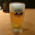 Hakata Gyouzaya Rokumarusan - アサヒビール550円