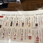 ゆらぎ - ウイスキーメニュー