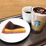 スターバックスコーヒー - 料理写真:ドリップコーヒー、アイスチョコレートムースラテ、パンプキンのバスクチーズケーキ