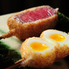 串揚げ料理 かわた - 料理写真:うずらの卵と黒毛和牛