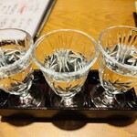 割烹 ちばな - 獺祭３種飲み比べ