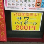 松屋 - なんと200円です　2014.07