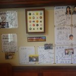 久留米ラーメン清陽軒 - 有名人のサインがびっしり