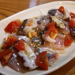 居酒屋 兀突骨 - 海鮮いろいろカルパッチョ！