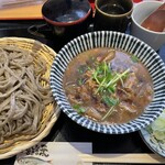 粗挽きそば 手打ち 日本橋福田雅之 - 肉せいろ