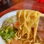 豊潤煮干醤油一生麺a.k.a.ラーメン森 - なかなか恥ずかしがり屋さんで出て来ない。