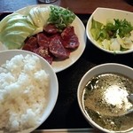 王道 松原店 - 厚切りハラミ定食