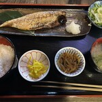 江古田 漁師のあぶり家 - 塩さば炭火焼定食（1000円）