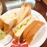 珈琲倶楽部 - 料理写真:焼きサンドセット 900円