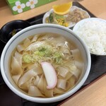 おかだうどん - きしめん定食¥700