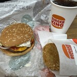 バーガーキング - 料理写真:ワッパーチーズJr+ハッシュブラウン