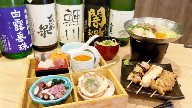 串と小皿料理 酒菜 鶴と亀 - 鶴岡（日本酒バー）の写真