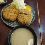 だんき - メンチカツ＆味噌汁