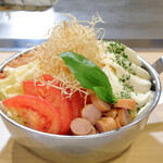 もんじゃ 鉄板 天善 - ピザもんじゃ