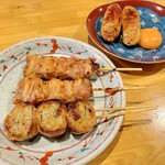 もろ川 - 名物 つくね焼き＆鳥焼(3本)