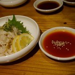 炭火焼肉 筵 - 生センマイは、白いですよ～