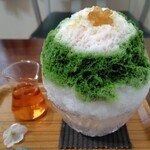 埜庵 - うぐいす桜氷1500円*2025.03