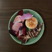 ヤリイカと野菜のアイオリ