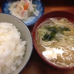 とんかつ 安右衛門 - ご飯セット