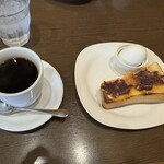 支留比亜珈琲店 - 料理写真:モーニングセット(あずき)