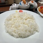 松屋 - ライス　※これは並盛り、今は大盛りは、有料になりました