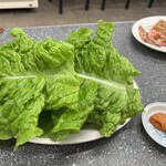 萩之茶屋鶴一 - サンチュ もみそも たくさん♡