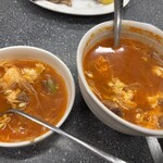 萩之茶屋鶴一 - ユッケジャンｽｰﾌﾟ1000      たっぷり2人前！