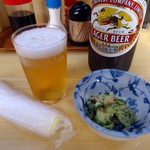 Izakaya Ippei - 瓶ビールとお通し。
