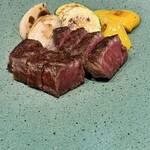 鉄板焼 grow 立川店 - 和牛の赤み&焼き野菜