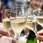 波へい - シャンパーニュで乾杯からスタート♪