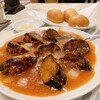中華料理 三木家 - 海老ミンチ入りナスのチリソース煮込み＆揚げパン