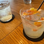 KINKA sushi bar izakaya 渋谷 - 日本酒サングリアとヒノキハイボール